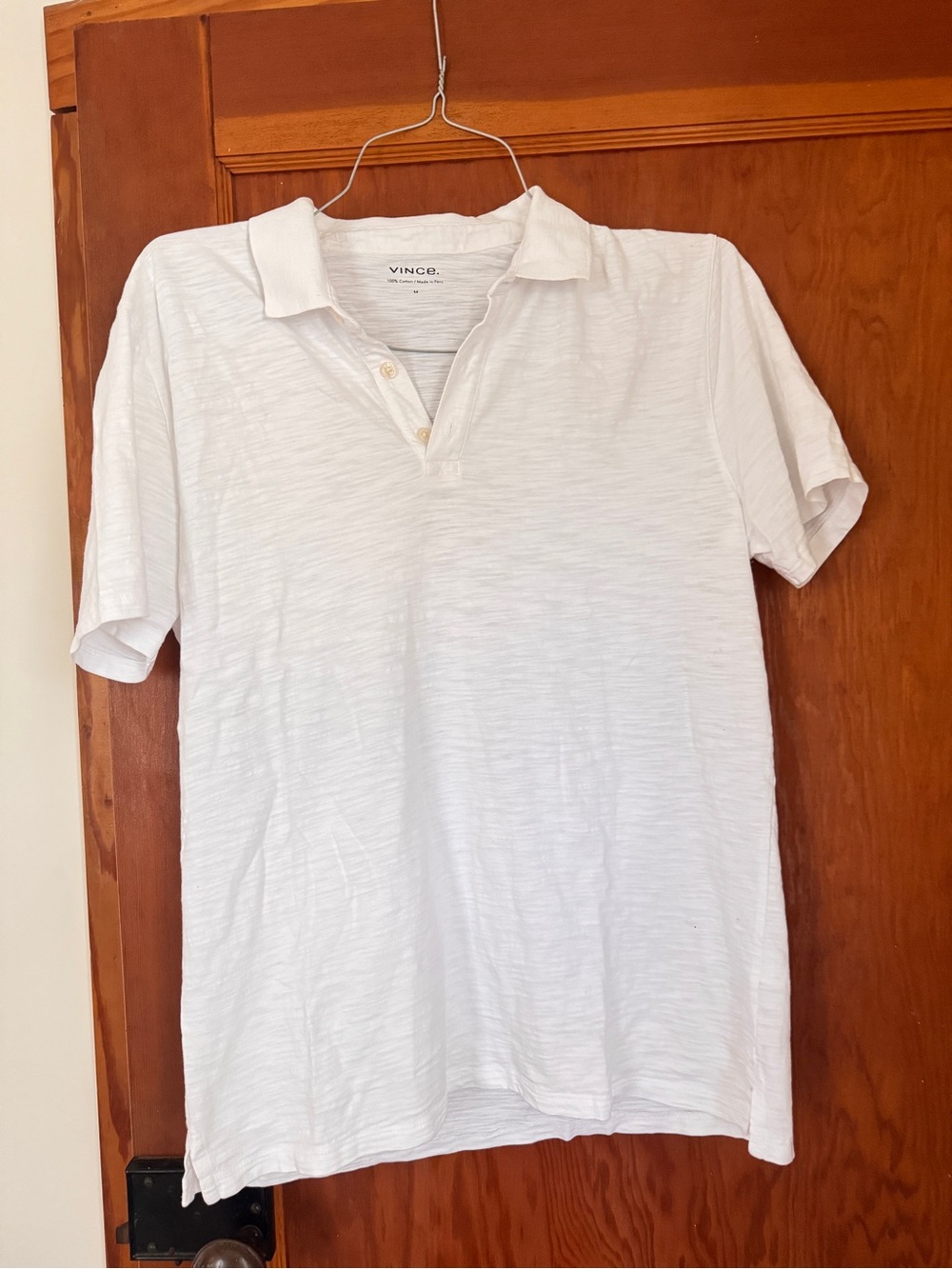 Vince White Men's Slub Polo